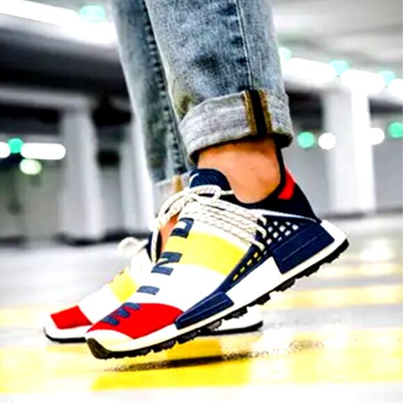 Adidas Pharell Williams Billionaire Boys Club "HEART/MIND" sneakers Men’s Sz 5.5 - Picture 1 of 12